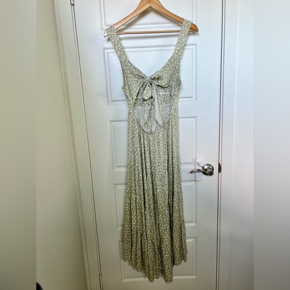 SOLD! ✨ Light Olive Green Daisy Maxi Dress by Mahina Hawaii - Picture 4 of 6